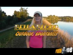 bellablond - krassser spontan Outdoorfick